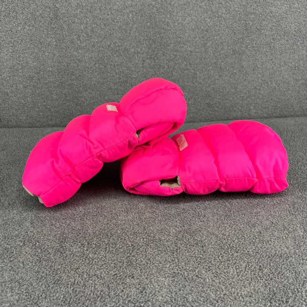 7 A.M. Enfant WarMMuffs Stroller Mittens Women OS Neon Pink Puffer Fleece HM212 - Picture 4 of 9